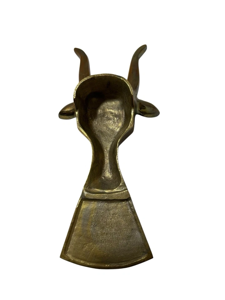 Vintage Brass Bull Head Boot Jack Shoe Horn 9.5” - Image 2 of 3