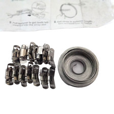 304 Stainless Steel Hose Clamp Kit 12FT Strap 14 Worm Gear Clamps DIY New NO Box
