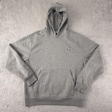 Nike Air Jordan Hoodie Mens Medium Gray Brooklyn Fleece Jumpman Kangaroo Pocket