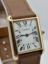 Vintage Cartier Tank Vermeil Manual Wind 18K ...