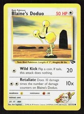 Pokemon Blaine's Doduo 61/132 Unlimited Common Gym Challenge (LP)