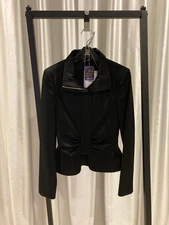 USED GUCCI JACKET BLACK WOMEN'S SIZE 40 VERYGOOD