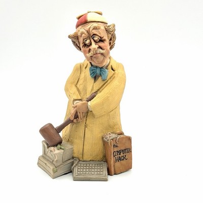 Frumps The Computer Hack ''Wiz'' 1991 Resin Figure - D&D Studios USA - Nice Signed