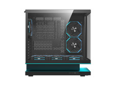 darkFlash FLOATRON F1 ATX Mid Tower Gaming PC Case, 270° Frameless Tempered