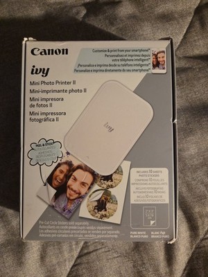 New Canon Ivy Mini Photo Printer 2nd Generation W/10 Photo Stickers 2x3