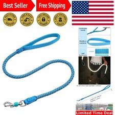 2/3/4/6/10 Foot Reflective Dog Leash Strong Nylon Rope Braided Heavy Duty for...