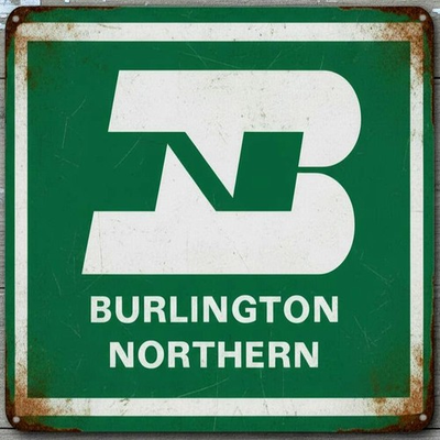 #ad Burlington Northern Railway 12 x 12 Square Vintage Novelty Metal Sign USA Made $19.95