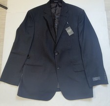 PRONTO UOMO PLATINUM mens solid charcoal gray sport coat suit jacket. 48R