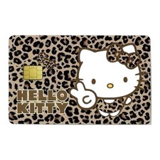 Hello Kitty Leopard Print Bow Credit Debit Bank Card Skin Cover Sticker Chip 1pc Hello Kitty Leopard Print Bow Credit Debit Bank Card Skin Cover Sticker Chip 1pc