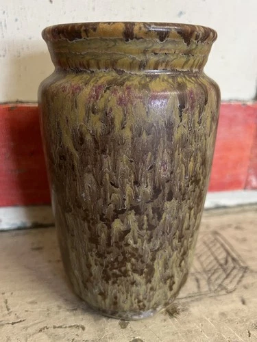 Roseville Pottery Carnelian II Brown Matte Vase Arts & Crafts Mission Style Ohio