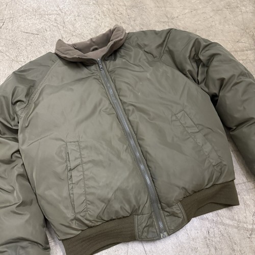 Cabelas Premier Northern Goose Down Reversible Jacket Size Large Green Full Zip - Picture 2 of 15