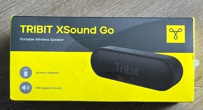 Tribit XSound Go Bluetooth Speaker with 16W Loud Sound & Deeper Bass - Black