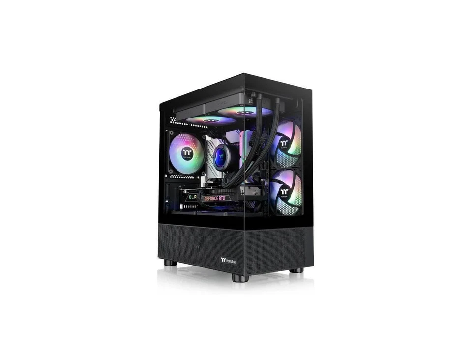 Thermaltake View 170 TG ARGB Black Micro-ATX Case; 3x120mm ARGB Fans included; - Image 2 of 4