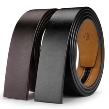 No Buckle 3.5Cm Width Genuine Leather Belt Straps without Automatic Buckle Waist