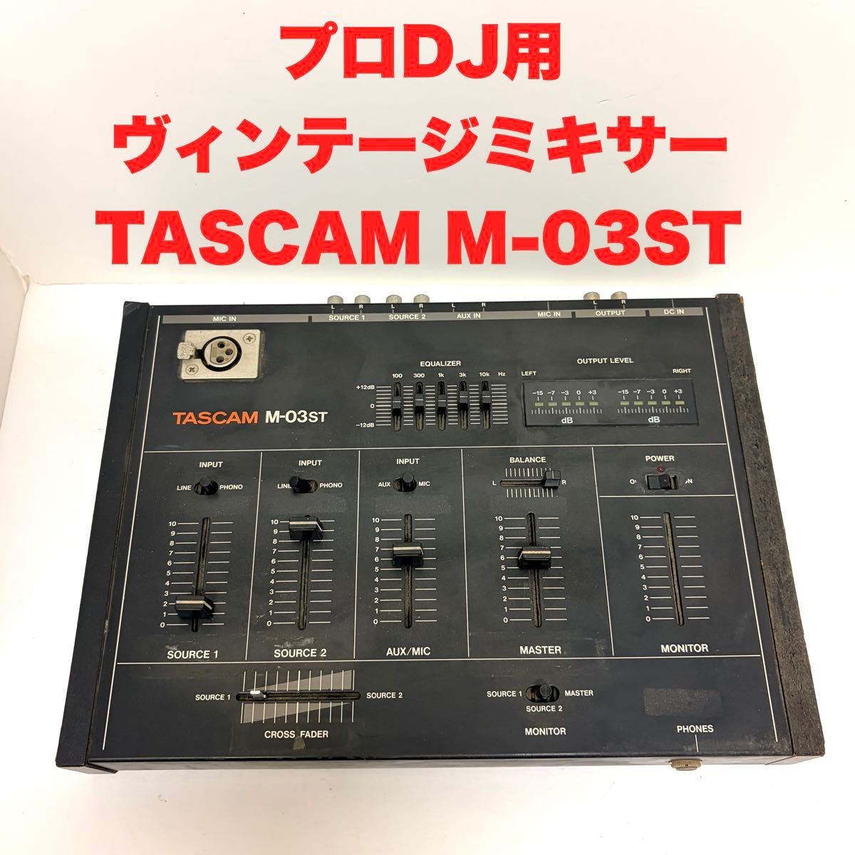 TASCAM M-60 ミキサー　中古品 TASCAM Vintage DJ Mixer M-03ST Analog 3-Channel Used For Repair | eBay
