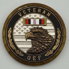 Operation Enduring Freedom Afghanistan Challenge Coin Veteran OEF Eagle