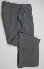 LANDS END Gray Washable Wool Straight Modern Pants Womens 6 NEW