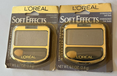 2 L'oreal Soft Effects Eye Color Shadow - Effervescent Soft Perle - 0.1 oz