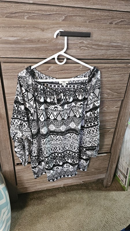 Black & White Blouse