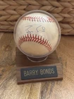 Barry Bonds Signed Baseball Autographed w/COA & Display Authentic