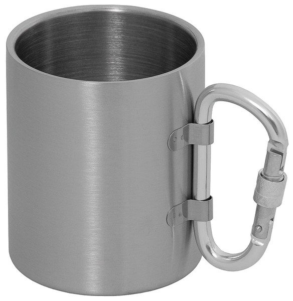 MFH Tasse Aus Edelstahl 300 Ml Doppelwandig Trinkbecher Mit Karabinerhaken-image