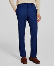 Kenneth Cole Men's Blue Techni-Cole Slim-Fit Suit Separate Pants Size 36W 30L