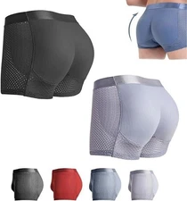 Sexy Buttocks Boxer Briefs for Man，Mens Padded Underwear