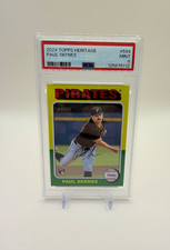 2024 Topps Heritage Paul Skenes PSA 9 Pirates