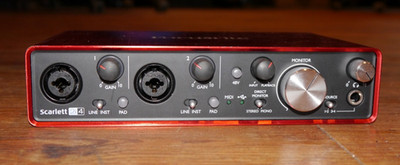 Focusrite Scarlett 2i4 USB Midi Audio Interface
