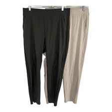 Athleta Sz 10 Grey and Beige Leggings Set of 2