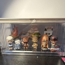 POP MART Collectible Figures Mixed Lot  + light up Display Case