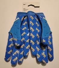 Niebieskie rękawice piłkarskie Nike Jordan UCLA Bruins Team Issued Superbad 7.0 rozmiar XL