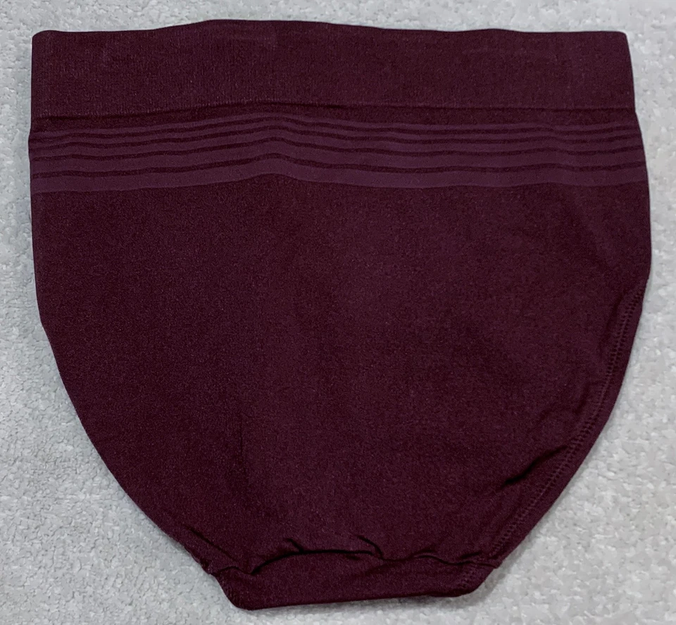 Calcinha feminina WARNERS sem beliscar sem problemas sem costura Burgandy corte alto M 6 2XL 9 - Imagem 4 de 4
