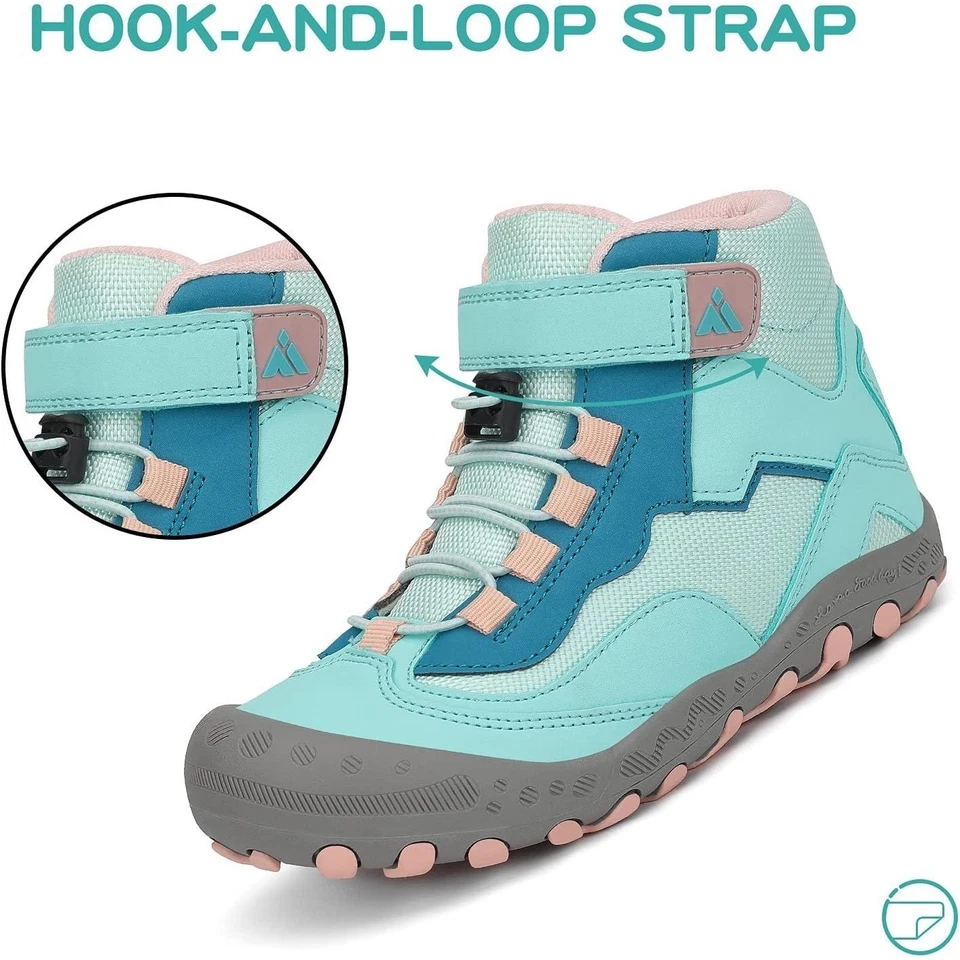 Nuevo MISHANSHA Botas de Senderismo Resistentes al Agua Zapatos Antideslizantes Verde Azulado Talla 7 38 Foto 3 de 4