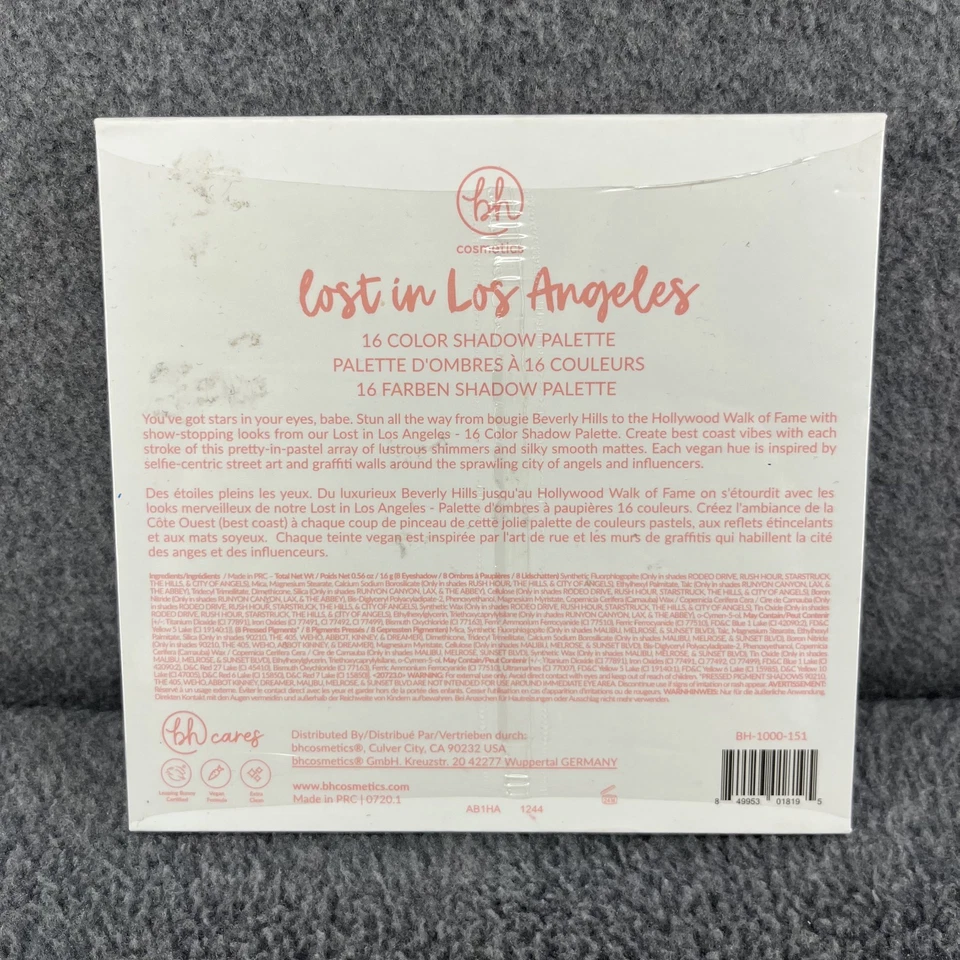 Eyeshadow BH Cosmetics Lost In Los Angeles Palette 16 Shades For Women - Image 2 of 4