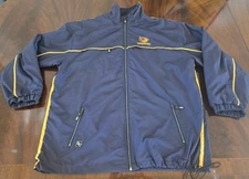 Vintage CCM Atlanta Thrashers Windbreaker Jacket Mens XXL 2XL Navy Blue