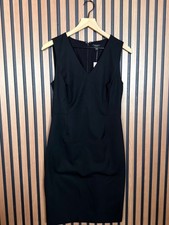 Ann Taylor Dress 2 Women’s Black Sheath Sleeveless Cocktail Knee Length Stretch