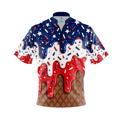 *Custom Name* Star Spangled Cone Bowling Jersey Men's & Women's Size