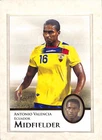 2014 Futera World Football Unique The Midfielders #61 Antonio Valencia  NM