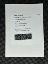2025-26 Panini Noir Cade Cunningham Auto Starring Role /49 Pistons