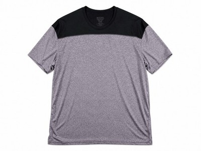 Augusta Sportswear Adult Two Xl Grey Black Performance Athletic T-Shirt Moisture