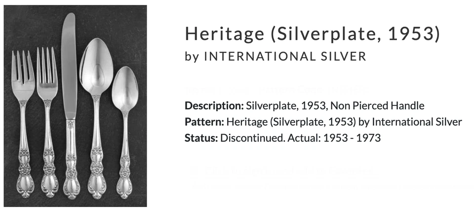 8 Modern Hollow Knife Heritage Silverplate, 1953 by International Silver 9 1/2" - Image 3 of 4