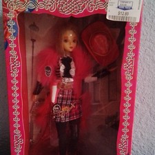 J-Doll Fashion Doll In Box Red Hat Accessories Blonde Straight Hair Light