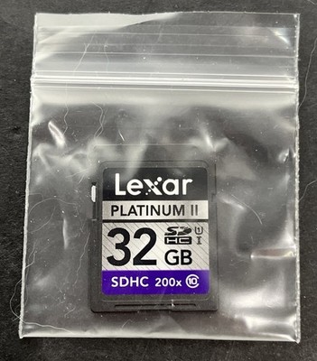 Genuine Lexar Platinum II 32GB SDHC I Memory Card Class 10 100x Tested Working