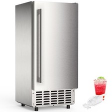 Electactic Nugget Ice Maker Machine, Under Counter Ice Machine, Steel Built-in-m