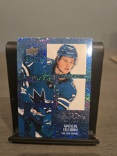 2024-25 Upper Deck Series 2 - Ud Portraits Macklin Celebrini #P37 Speckle (RC)