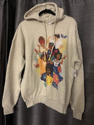 Disney Encanto Mirabel Isabela Luisa Familia Oversized Hoodie Adult Beige New XS