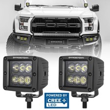 2x 3 120w Cree Led Cube Spot Pods Work Light Bar Driving Flood Off Road Ute 4wd
