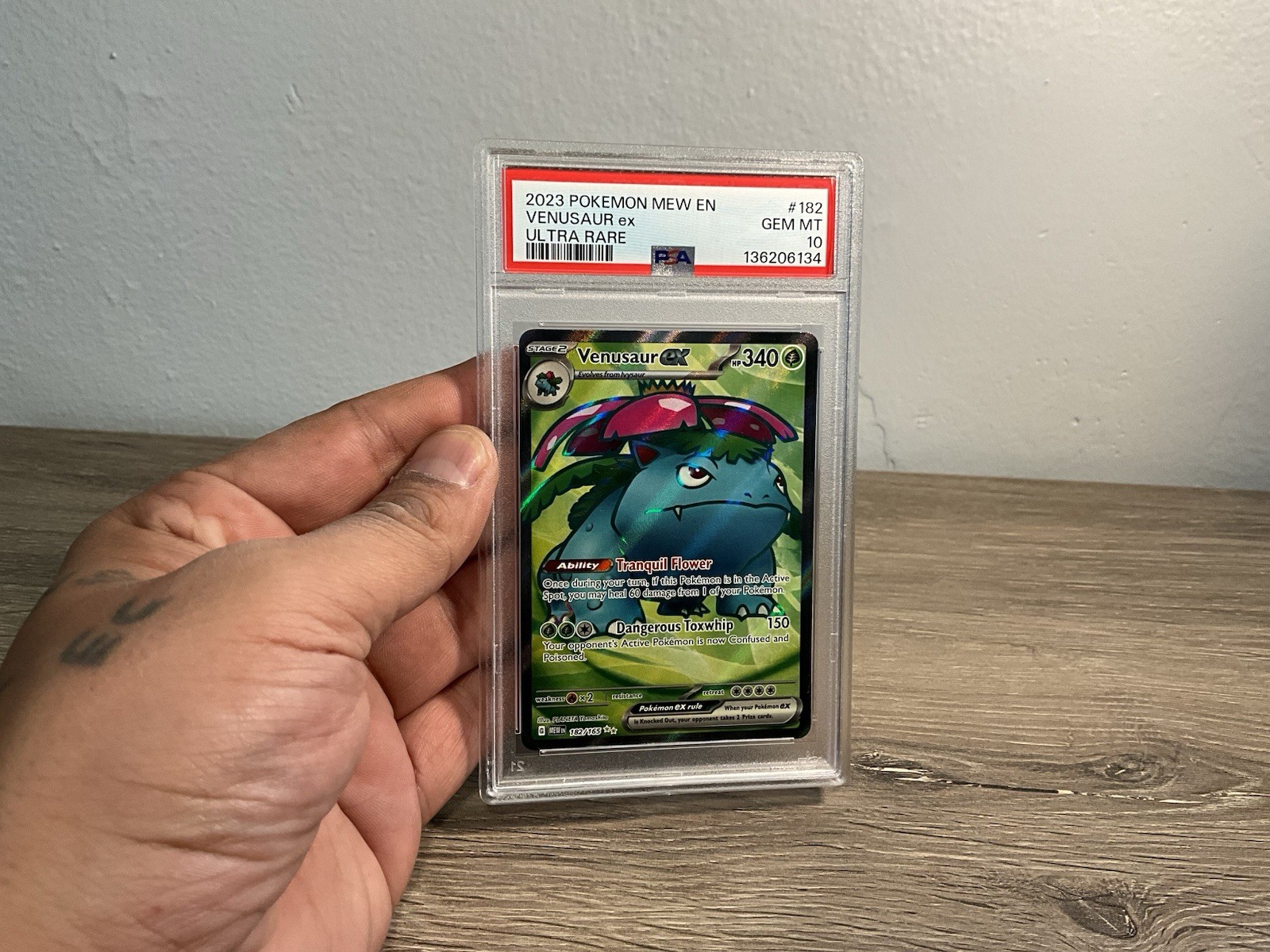 PSA 10 Venusaur ex 182/165 MEW EN-151 Ultra Rare Pokemon Card