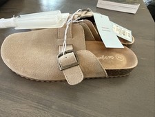 Cat And Jack New Slip On Clogs Youth Suede Leather New